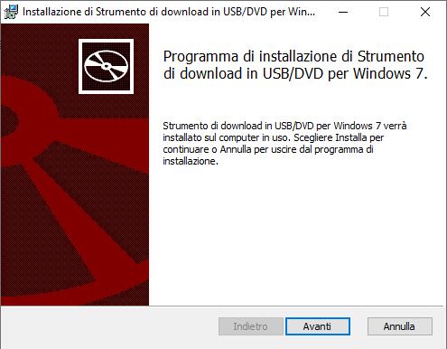 Strumento di download in USB/DVD