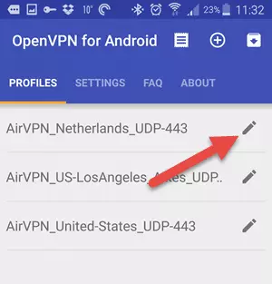 OpenVPN per Android 