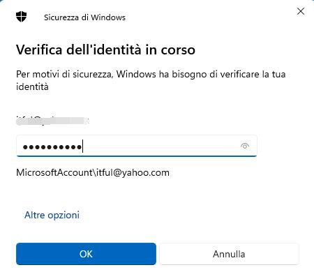 Cambiare un Account Microsoft 